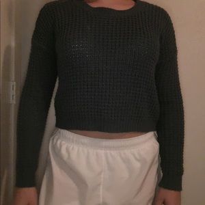 Waffle Knit crop sweaters